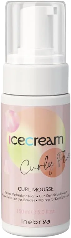 موس حالت دهنده و تعریف کننده فر مو اینبریا آیس کریم Curly Plus حجم 150 میلی لیتر موس حالت دهنده و تعریف کننده فر مو اینبریا آیس کریم Curly Plus حجم 150 میلی لیتر