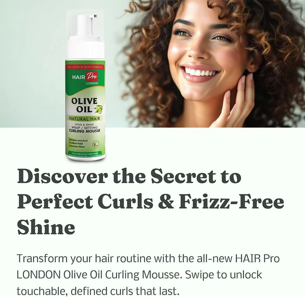 موس حالت دهنده و براق کننده مو حاوی روغن زیتون و نارگیل آیکن لندن هیرپرو 207 میلی لیتر