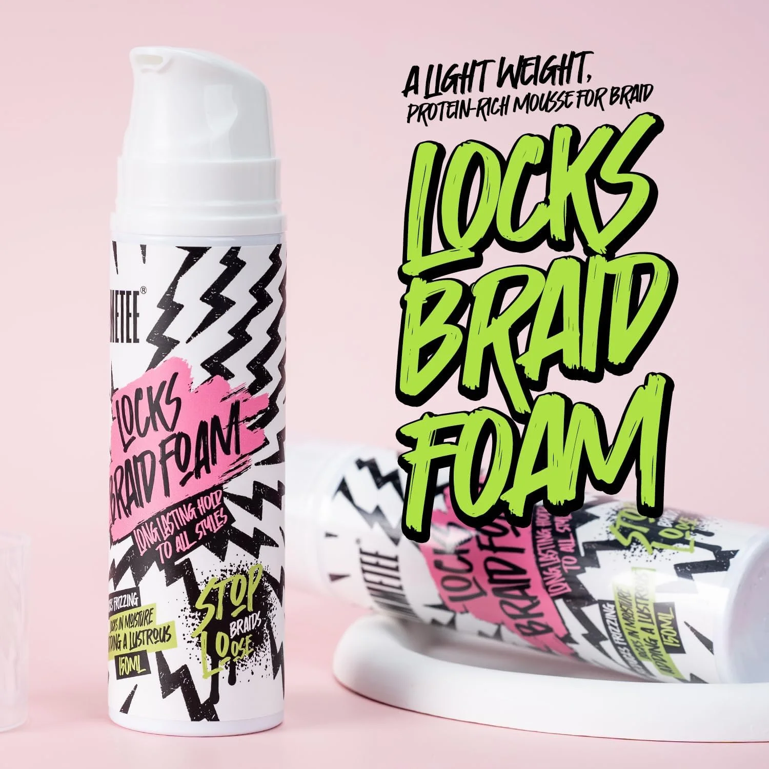 موس موی بافت ایمتی، حالت دهنده و کنترل وز مو، موس درخشان کننده و نگهدارنده قوی برای بافت، تاب و قفل مو. 150 میلی لیتر