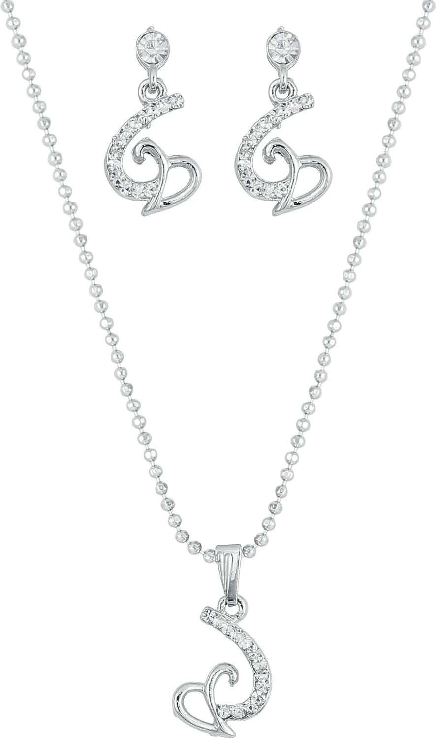 ست آویز و گوشواره زنانه تاچ استون طرح قلب های جذاب ست آویز و گوشواره زنانه تاچ استون طرح قلب های جذاب