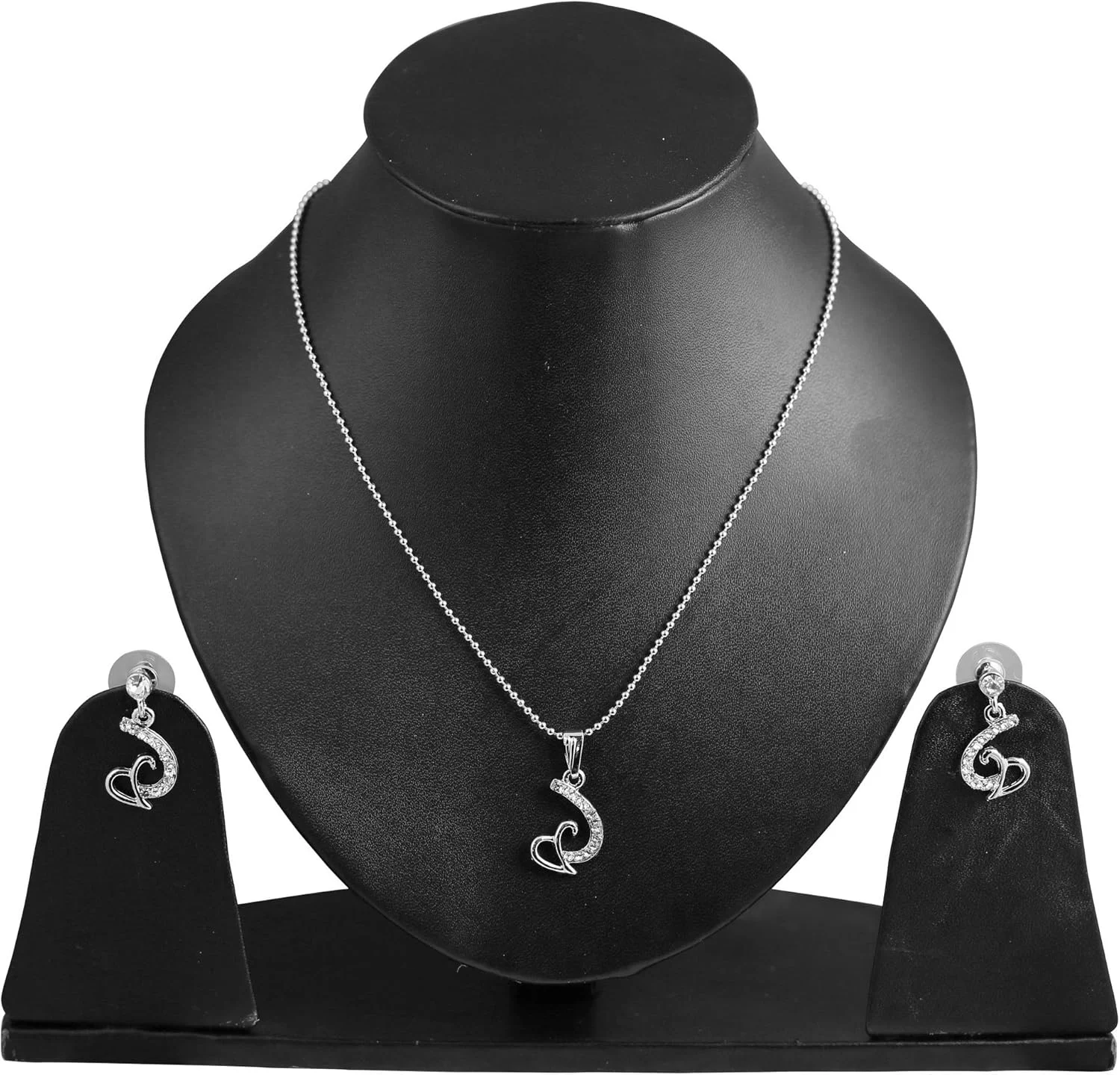 ست آویز و گوشواره زنانه تاچ استون طرح قلب های جذاب ست آویز و گوشواره زنانه تاچ استون طرح قلب های جذاب