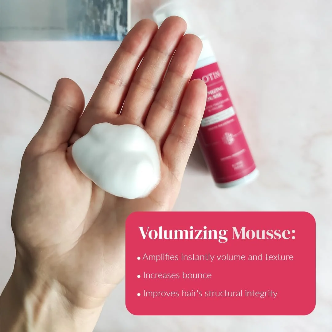 موس حجم دهنده مو کراتین K - فوم حالت دهنده برای حالت دهی و حجم فوری مو - موس نرم کننده برای درخشندگی - افزایش ضخامت مو، ایده آل برای موهای نازک و کم پشت - بدون تست حیوانی، ساخت آمریکا موس حجم دهنده مو کراتین K - فوم حالت دهنده برای حالت دهی و حجم فوری مو - موس نرم کننده برای درخشندگی - افزایش ضخامت مو، ایده آل برای موهای نازک و کم پشت - بدون تست حیوانی، ساخت آمریکا