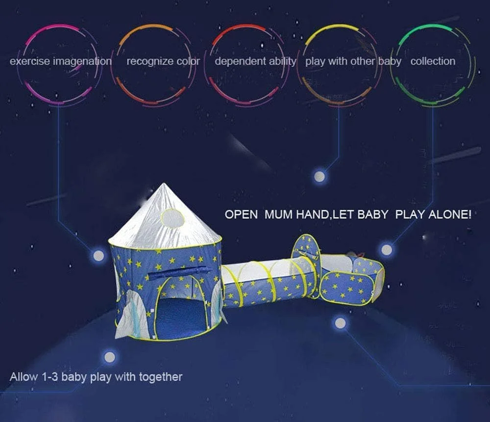 چادر بازی 3 تکه AM ANNA برای کودکان نوپا با استخر توپ، خانه بازی دنیای فضایی، تونل خزیدن، اسباب بازی های خانه بازی داخلی و خارجی، هدیه تولد عالی برای پسران/دختران 18 ماهه تا 8 ساله چادر بازی 3 تکه AM ANNA برای کودکان نوپا با استخر توپ، خانه بازی دنیای فضایی، تونل خزیدن، اسباب بازی های خانه بازی داخلی و خارجی، هدیه تولد عالی برای پسران/دختران 18 ماهه تا 8 ساله