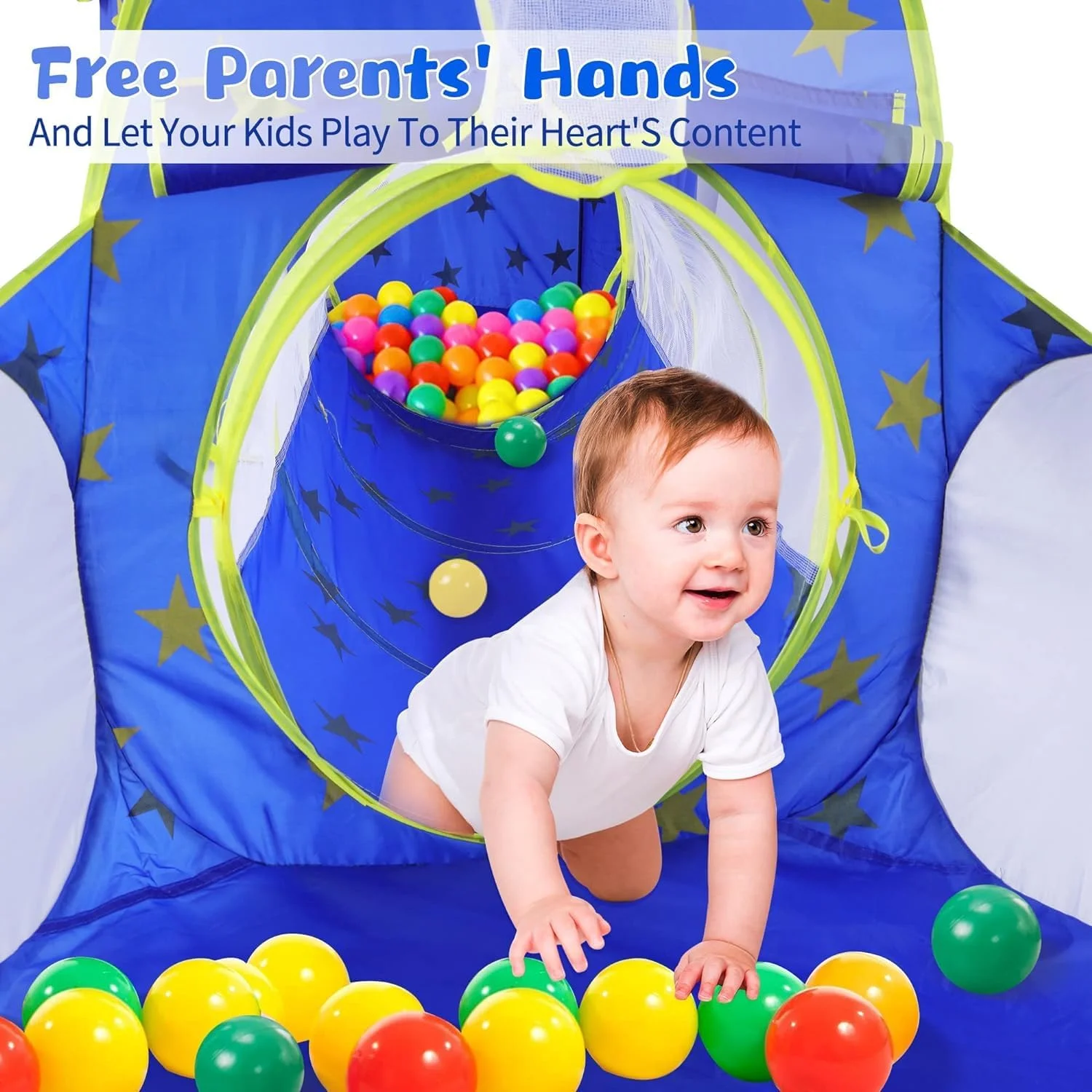 چادر بازی 3 تکه AM ANNA برای کودکان نوپا با استخر توپ، خانه بازی دنیای فضایی، تونل خزیدن، اسباب بازی های خانه بازی داخلی و خارجی، هدیه تولد عالی برای پسران/دختران 18 ماهه تا 8 ساله چادر بازی 3 تکه AM ANNA برای کودکان نوپا با استخر توپ، خانه بازی دنیای فضایی، تونل خزیدن، اسباب بازی های خانه بازی داخلی و خارجی، هدیه تولد عالی برای پسران/دختران 18 ماهه تا 8 ساله