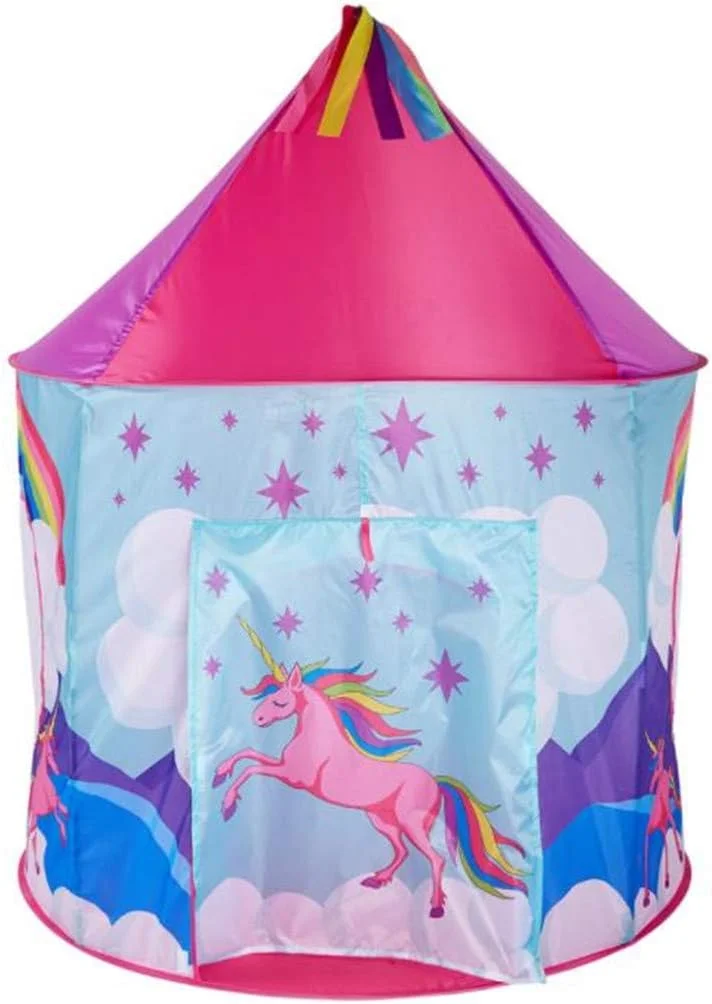 چادر بازی کودکانه AM ANNA - چادر پاپ آپ قابل حمل با کیف تاشو - مناسب برای استفاده در داخل و خارج از خانه (تک شاخ)