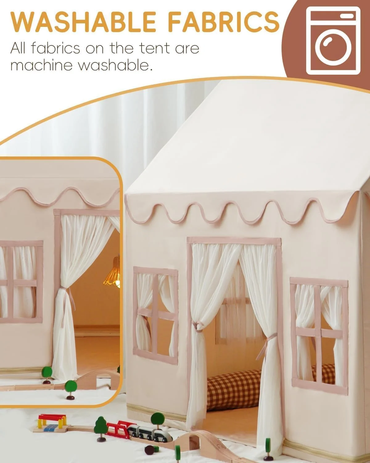 چادر بازی کودک با زیرانداز پایه، خانه بازی بزرگ کودک، چادر بازی داخلی با چراغ ستاره ای، چادر بازی کودک نوپا برای اسباب بازی کودکان چادر بازی کودک با زیرانداز پایه، خانه بازی بزرگ کودک، چادر بازی داخلی با چراغ ستاره ای، چادر بازی کودک نوپا برای اسباب بازی کودکان