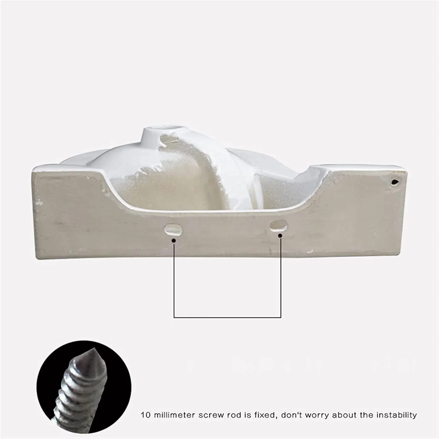 روشویی گوشه ای حمام SJZLMB، روشویی آویز، روشویی کوچک مینی آپارتمانی، روشویی مثلثی سرامیکی دیواری سفید (رنگ: 1 سوراخ چپ)