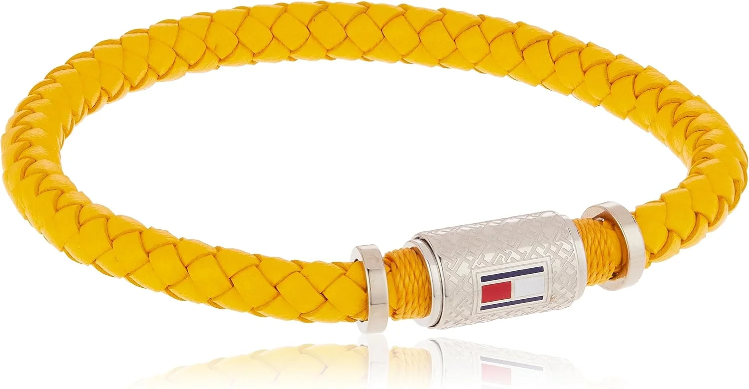 دستبند چرمی مردانه تامی هیلفیگر مدل آر