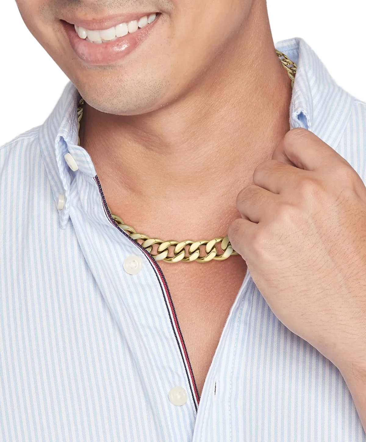 گردنبند زنجیری استیل مردانه تامی هیلفیگر - جواهرات شیک با قفل خرچنگی - مناسب برای موقعیت های غیر رسمی یا رسمی - اکسسوری مد، هدیه برای او گردنبند زنجیری استیل مردانه تامی هیلفیگر - جواهرات شیک با قفل خرچنگی - مناسب برای موقعیت های غیر رسمی یا رسمی - اکسسوری مد، هدیه برای او