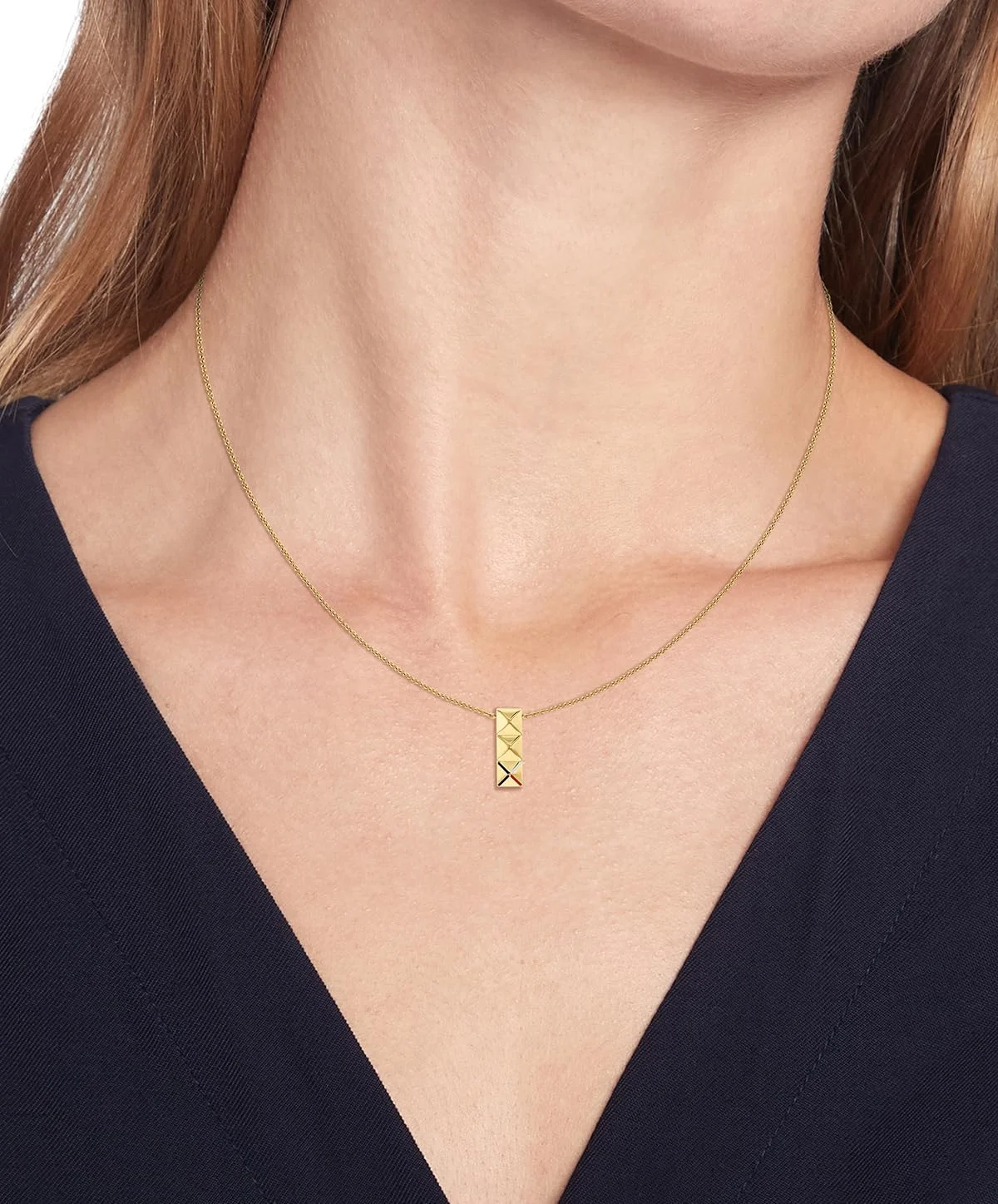 گردنبند آویز استیل زنانه تامی هیلفیگر، قفل حلقه فنری - قابل تنظیم/سایز خودکار - ایده آل برای لایه بندی - سبک کلاسیک برای استفاده روزمره - هدیه برای او