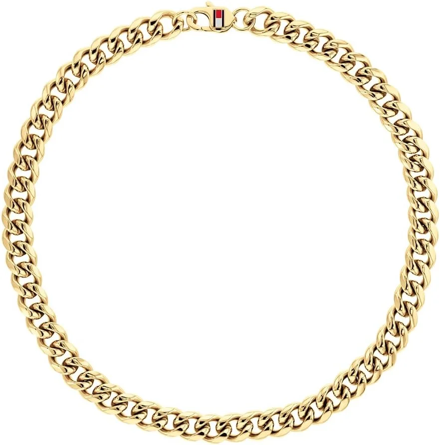 گردنبند زنجیری مردانه تامی هیلفیگر با روکش طلای زرد - 2790605 گردنبند زنجیری مردانه تامی هیلفیگر با روکش طلای زرد - 2790605