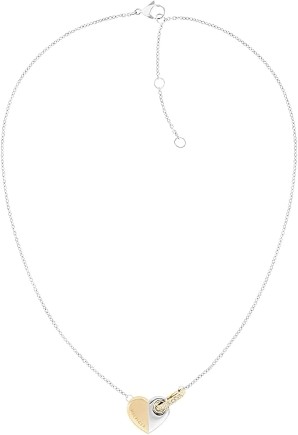 زیورآلات زنانه تامی هیلفیگر - گردنبند استیل با آویز قلب - قابل تنظیم سایز - مناسب برای استفاده روزمره - هدیه برای بانوان زیورآلات زنانه تامی هیلفیگر - گردنبند استیل با آویز قلب - قابل تنظیم سایز - مناسب برای استفاده روزمره - هدیه برای بانوان