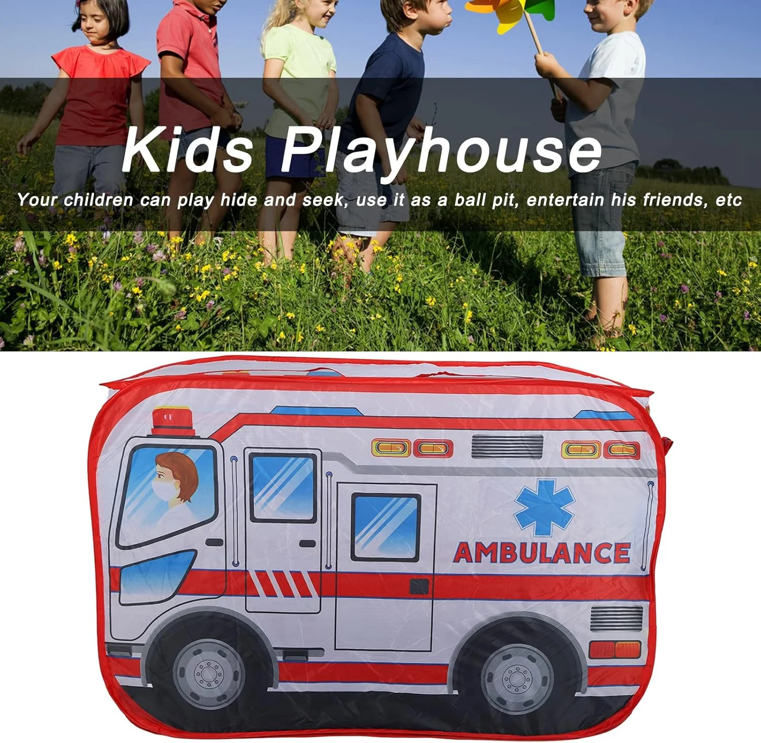 چادر تاشو کودکانه Ccya، چادر بازی آمبولانس، خانه بازی تاشو چند منظوره چادر بازی آمبولانس اسباب بازی دکتر بازی نقش آفرینی بازی برای کودکان نوپا پسران دختران در فضای داخلی و خارجی چادر تاشو کودکانه Ccya، چادر بازی آمبولانس، خانه بازی تاشو چند منظوره چادر بازی آمبولانس اسباب بازی دکتر بازی نقش آفرینی بازی برای کودکان نوپا پسران دختران در فضای داخلی و خارجی