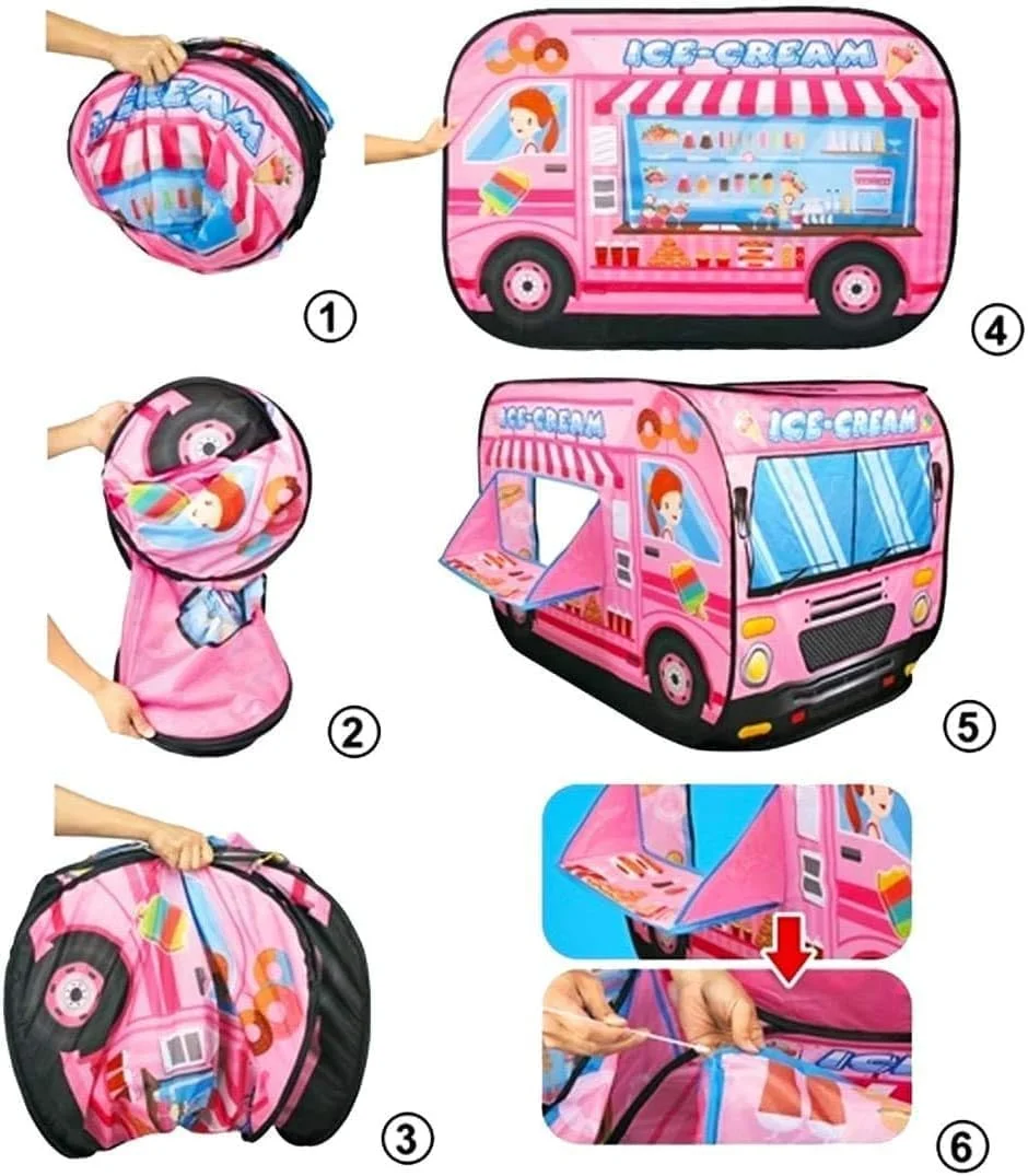 چادر بازی کودک بیگ تری، چادرهای پاپ آپ برای کودکان، اسباب بازی های فضای باز برای کودکان نوپا 3-5 ساله، خانه بازی برای کودک، اسباب بازی شاهزاده خانم برای کودکان، اسباب بازی باغی سرپوشیده