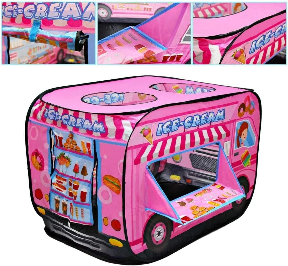 چادر بازی کودک بیگ تری، چادرهای پاپ آپ برای کودکان، اسباب بازی های فضای باز برای کودکان نوپا 3-5 ساله، خانه بازی برای کودک، اسباب بازی شاهزاده خانم برای کودکان، اسباب بازی باغی سرپوشیده