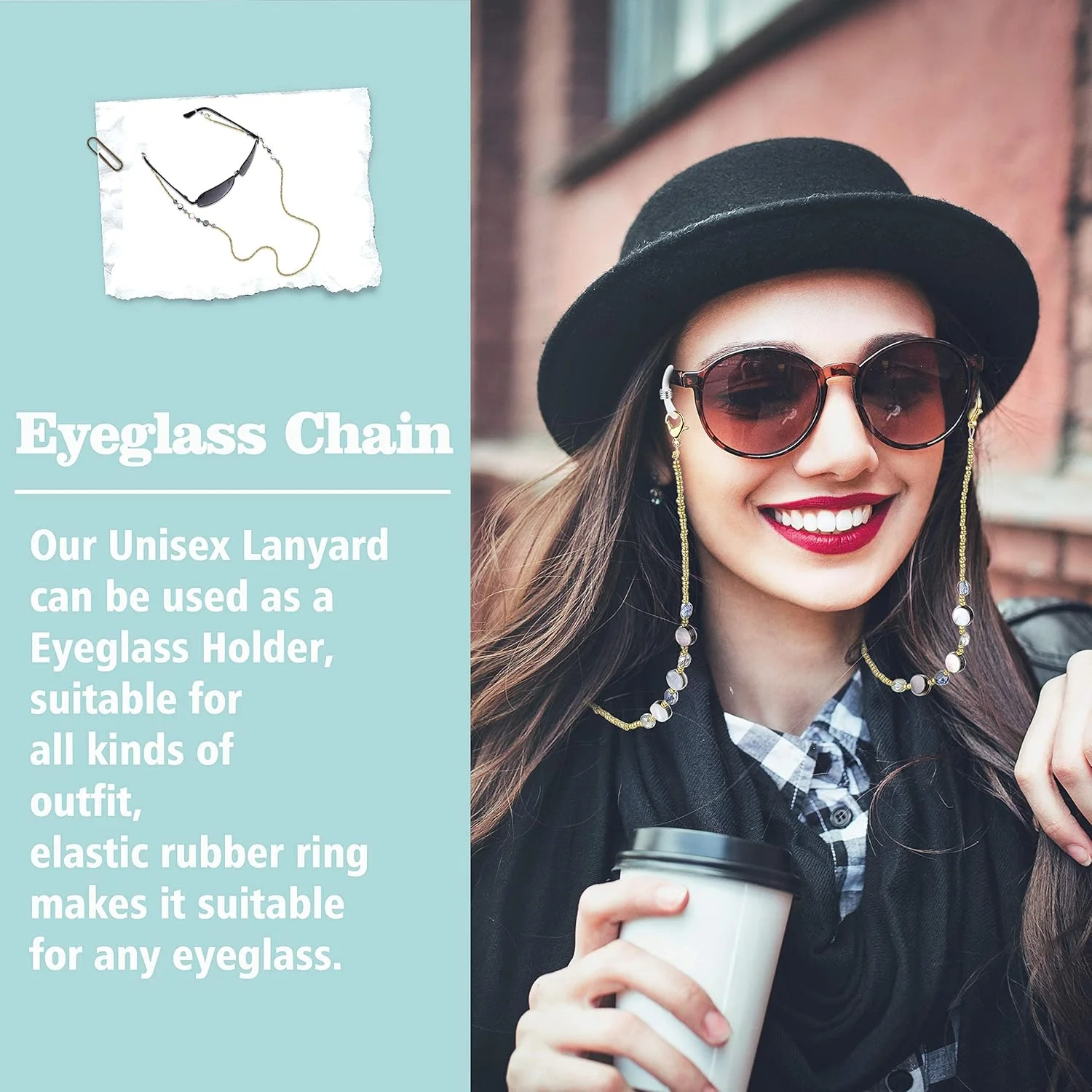 بند عینک مهرهای شیک SYOSI برای زنان، بند گردنبند عینک مد روز، نگهدارنده عینک آفتابی فشن بند عینک مهرهای شیک SYOSI برای زنان، بند گردنبند عینک مد روز، نگهدارنده عینک آفتابی فشن