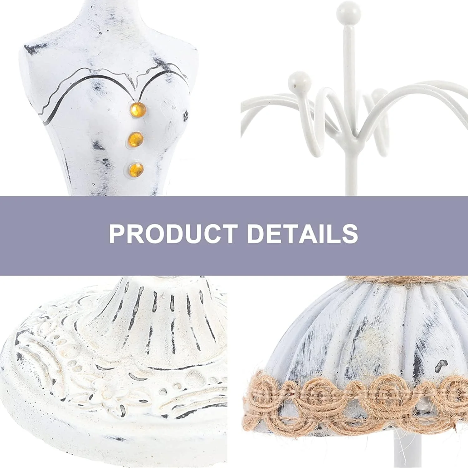 استند نمایش جواهرات SYOSI، استند سازمان دهنده جواهرات، نگهدارنده نمایشگر جواهرات، گردنبند برای برج های جواهرات، دکور برج برای دختران و زنان استند نمایش جواهرات SYOSI، استند سازمان دهنده جواهرات، نگهدارنده نمایشگر جواهرات، گردنبند برای برج های جواهرات، دکور برج برای دختران و زنان