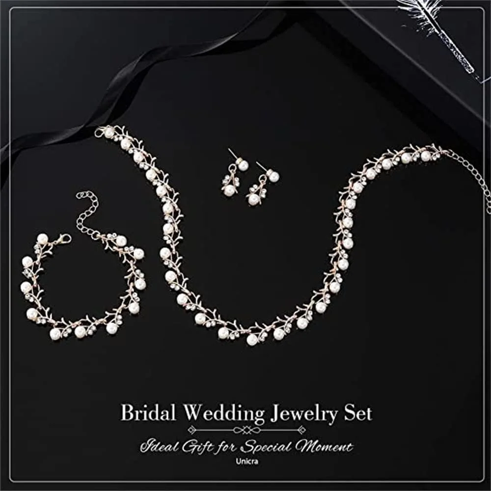 ست جواهرات عروس مرواریدی SYOSI، ست های گردنبند، دستبند و گوشواره عروس کریستالی، ست جواهرات لباس مجلسی با گردنبند چوکر نگین دار، برای زنان و دختران ست جواهرات عروس مرواریدی SYOSI، ست های گردنبند، دستبند و گوشواره عروس کریستالی، ست جواهرات لباس مجلسی با گردنبند چوکر نگین دار، برای زنان و دختران