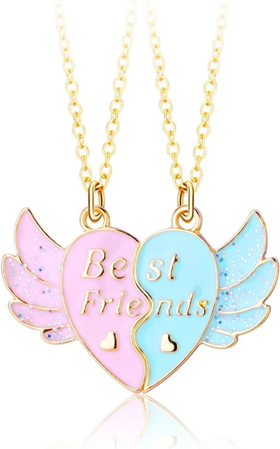 گردنبند دوستی، گردنبند بهترین دوست، هدیه گردنبند BFF مغناطیسی ست برای 2 دختر خواهر