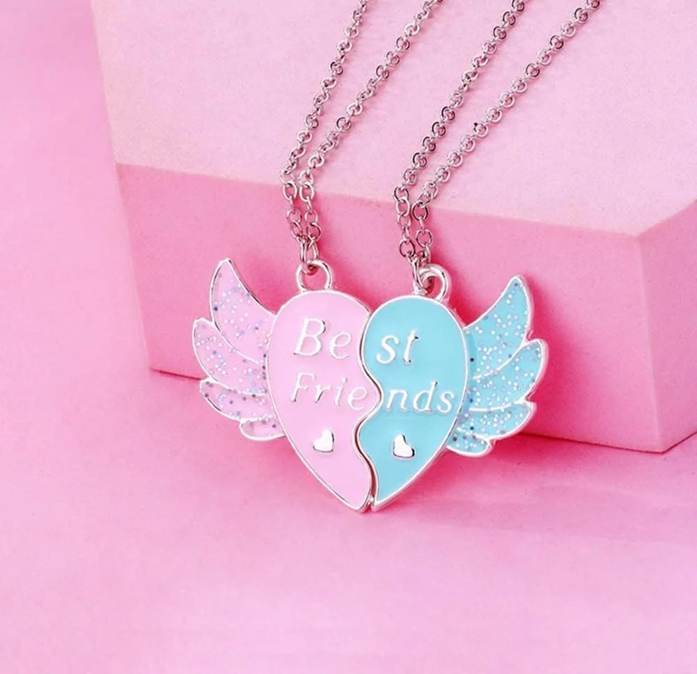 گردنبند دوستی، گردنبند بهترین دوست، هدیه گردنبند BFF مغناطیسی ست برای 2 دختر خواهر گردنبند دوستی، گردنبند بهترین دوست، هدیه گردنبند BFF مغناطیسی ست برای 2 دختر خواهر