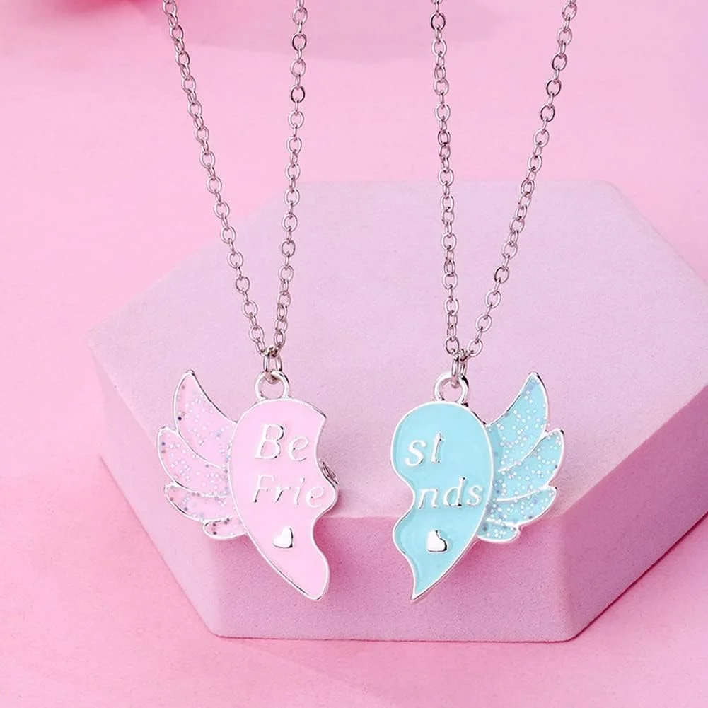 گردنبند دوستی، گردنبند بهترین دوست، هدیه گردنبند BFF مغناطیسی ست برای 2 دختر خواهر گردنبند دوستی، گردنبند بهترین دوست، هدیه گردنبند BFF مغناطیسی ست برای 2 دختر خواهر