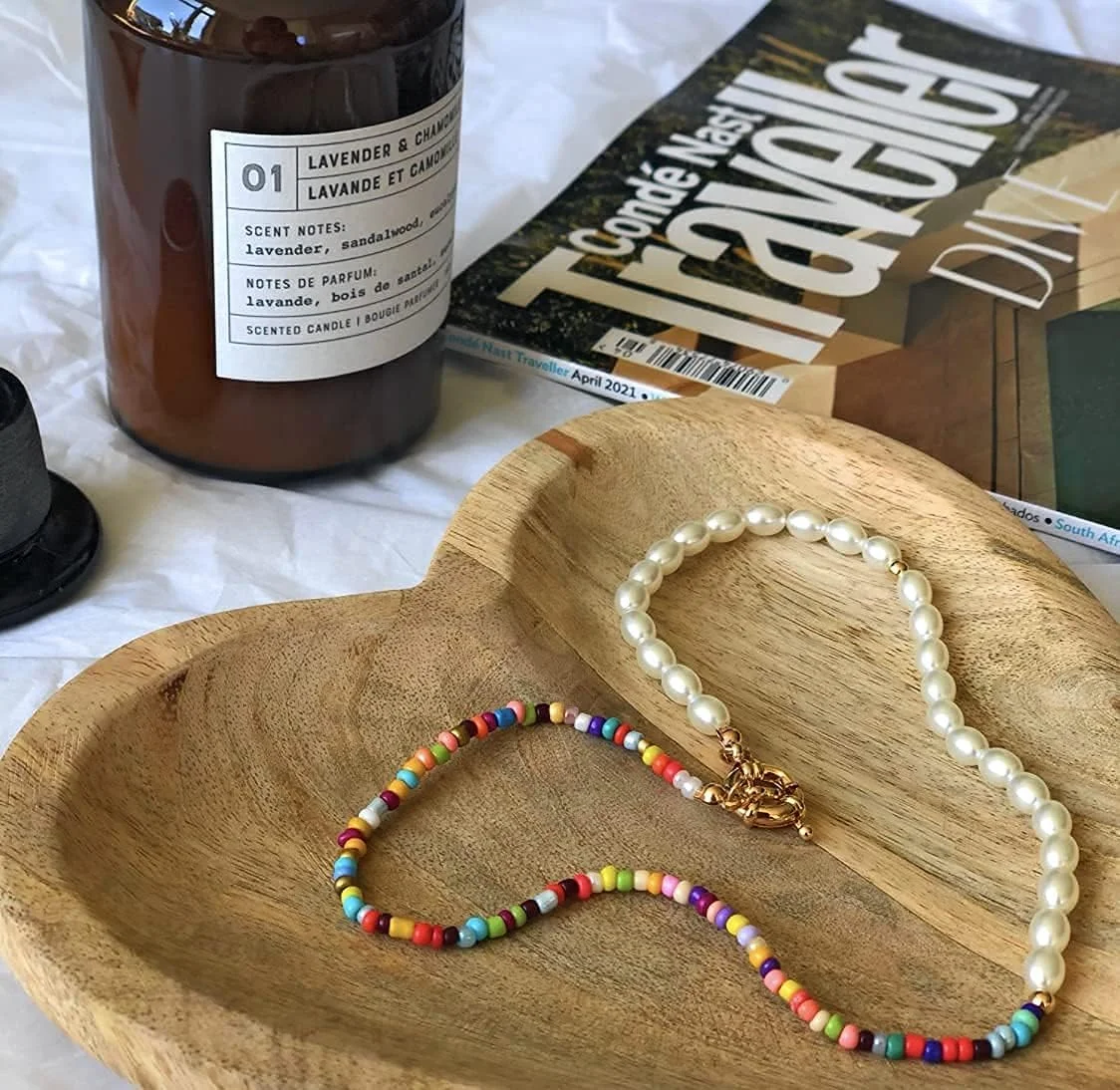 گردنبند چوکر مرواریدی مهره ای SYOSI زنانه دخترانه مردانه دست ساز دانه های رنگارنگ چوکر بوهمی جواهرات Y2K گردنبند چوکر مرواریدی مهره ای SYOSI زنانه دخترانه مردانه دست ساز دانه های رنگارنگ چوکر بوهمی جواهرات Y2K