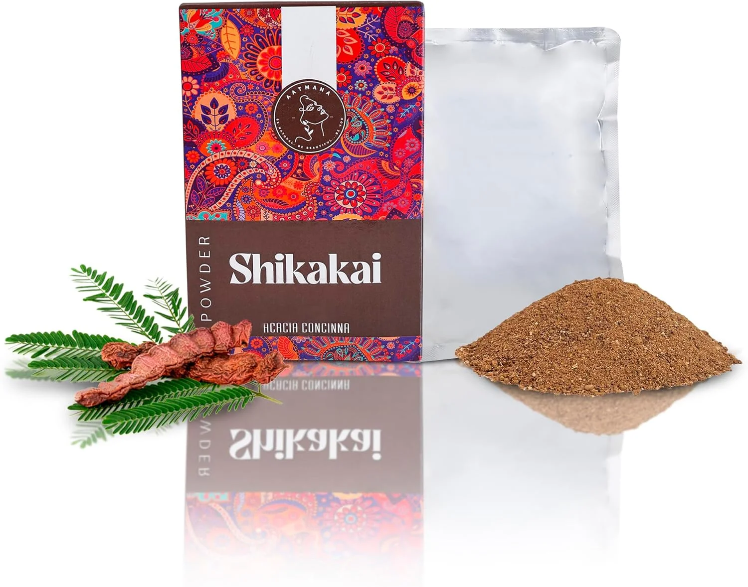 پودر شیکاکای آتمانا | آکاسیا کونسینا | رشد طبیعی مو و ماسک موی آیورودا | تقویت و ترمیم موهای آسیب دیده | برای آقایان و بانوان - 100 گرم پودر شیکاکای آتمانا | آکاسیا کونسینا | رشد طبیعی مو و ماسک موی آیورودا | تقویت و ترمیم موهای آسیب دیده | برای آقایان و بانوان - 100 گرم
