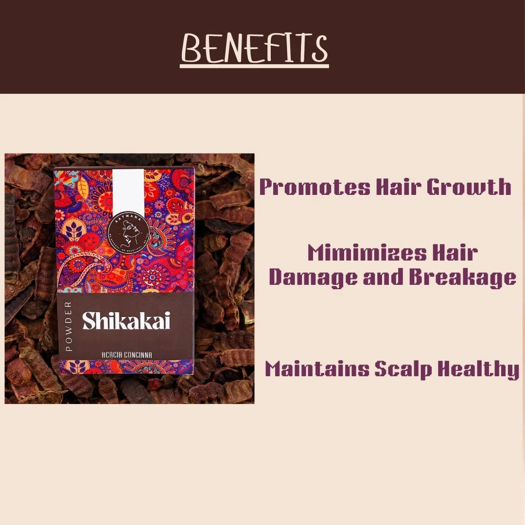 پودر شیکاکای آتمانا | آکاسیا کونسینا | رشد طبیعی مو و ماسک موی آیورودا | تقویت و ترمیم موهای آسیب دیده | برای آقایان و بانوان - 100 گرم پودر شیکاکای آتمانا | آکاسیا کونسینا | رشد طبیعی مو و ماسک موی آیورودا | تقویت و ترمیم موهای آسیب دیده | برای آقایان و بانوان - 100 گرم