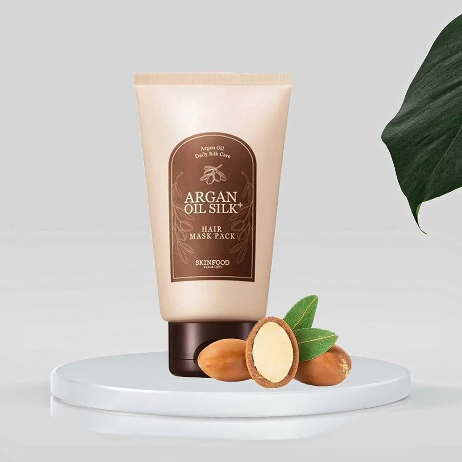 SKIN FOOD از سال 1957 SKINFOOD ماسک موی روغن آرگان Silk+، درمان مو با روغن آرگان مغذی و مرطوب کننده، درخشش مو و خاصیت ارتجاعی موج دار برای موهای آسیب دیده و خشک SKIN FOOD از سال 1957 SKINFOOD ماسک موی روغن آرگان Silk+، درمان مو با روغن آرگان مغذی و مرطوب کننده، درخشش مو و خاصیت ارتجاعی موج دار برای موهای آسیب دیده و خشک