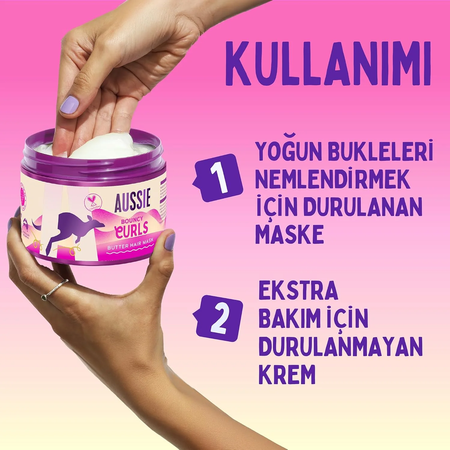 ماسک موی فر Aussie Bouncy Curls با حجم 500 میلی لیتر، برای باز کردن گره، تغذیه و مراقبت عمیق از موهای موج دار و فر، حاوی روغن های جوجوبا، نارگیل و ماکادامیا استرالیایی، وگان و بدون تست حیوانی ماسک موی فر Aussie Bouncy Curls با حجم 500 میلی لیتر، برای باز کردن گره، تغذیه و مراقبت عمیق از موهای موج دار و فر، حاوی روغن های جوجوبا، نارگیل و ماکادامیا استرالیایی، وگان و بدون تست حیوانی