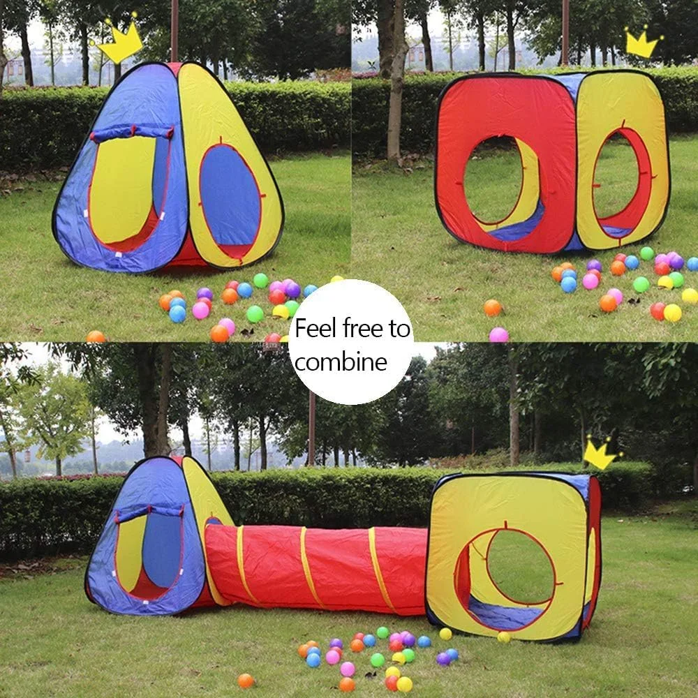 تونل بازی کودک کرالینگ کوردوا 3 در 1، چادر بازی قابل حمل برای پسران و دختران تونل بازی کودک کرالینگ کوردوا 3 در 1، چادر بازی قابل حمل برای پسران و دختران