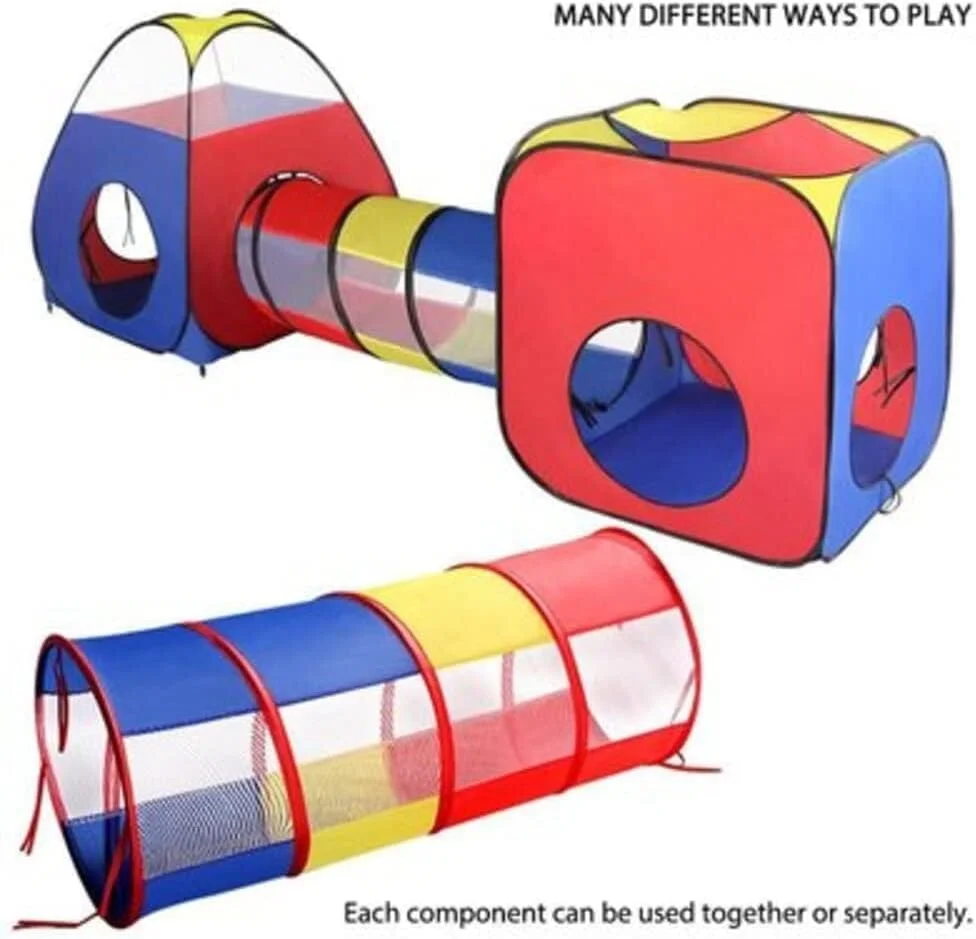 چادر بازی تونلی 4 در 1 قابل حمل کوردوبا برای کودکان، نوزادان، پسران، دختران و کودکان نوپا، مناسب بازی در فضای داخلی و خارجی چادر بازی تونلی 4 در 1 قابل حمل کوردوبا برای کودکان، نوزادان، پسران، دختران و کودکان نوپا، مناسب بازی در فضای داخلی و خارجی