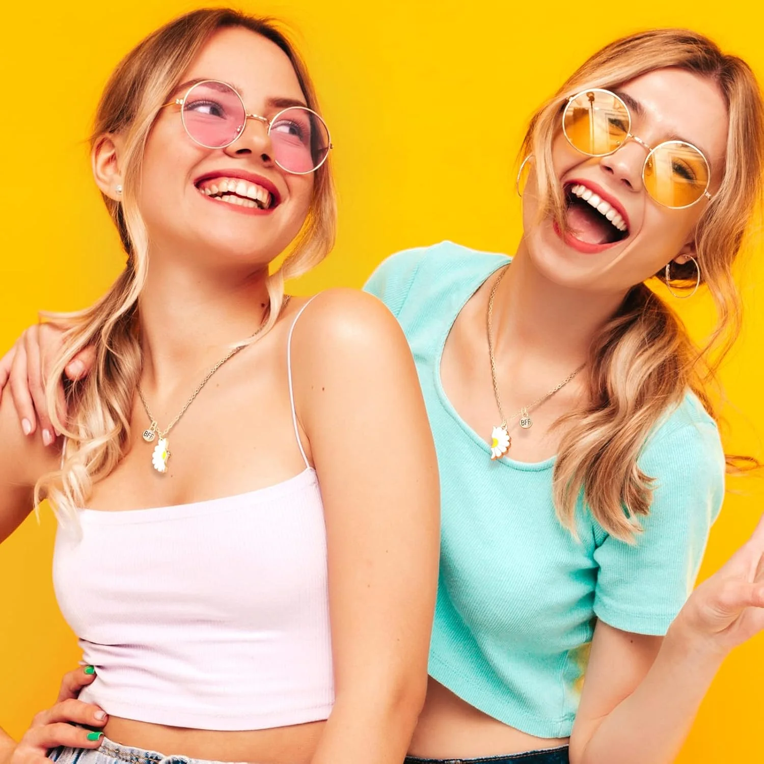 گردنبند BFF، گردنبند گل مینا، گردنبند ساده گل برای کودکان، 2 گردنبند BFF، گردنبند بهترین دوستان برای همیشه، هدیه روز ولنتاین گردنبند BFF، گردنبند گل مینا، گردنبند ساده گل برای کودکان، 2 گردنبند BFF، گردنبند بهترین دوستان برای همیشه، هدیه روز ولنتاین