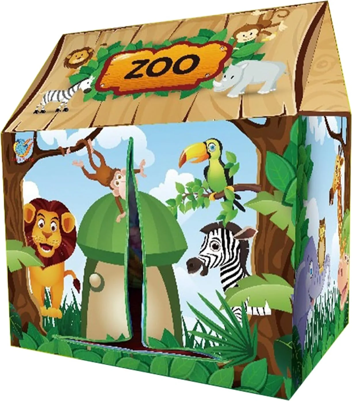 چادر بازی کودکان GGEROU، چادر بازی برای پسران و دختران - چادر بازی قابل حمل برای اسباب بازی های مدرسه کودکان برای بازی های داخلی و خارجی خانه بازی کودکان (خانه جنگلی) چادر بازی کودکان GGEROU، چادر بازی برای پسران و دختران - چادر بازی قابل حمل برای اسباب بازی های مدرسه کودکان برای بازی های داخلی و خارجی خانه بازی کودکان (خانه جنگلی)