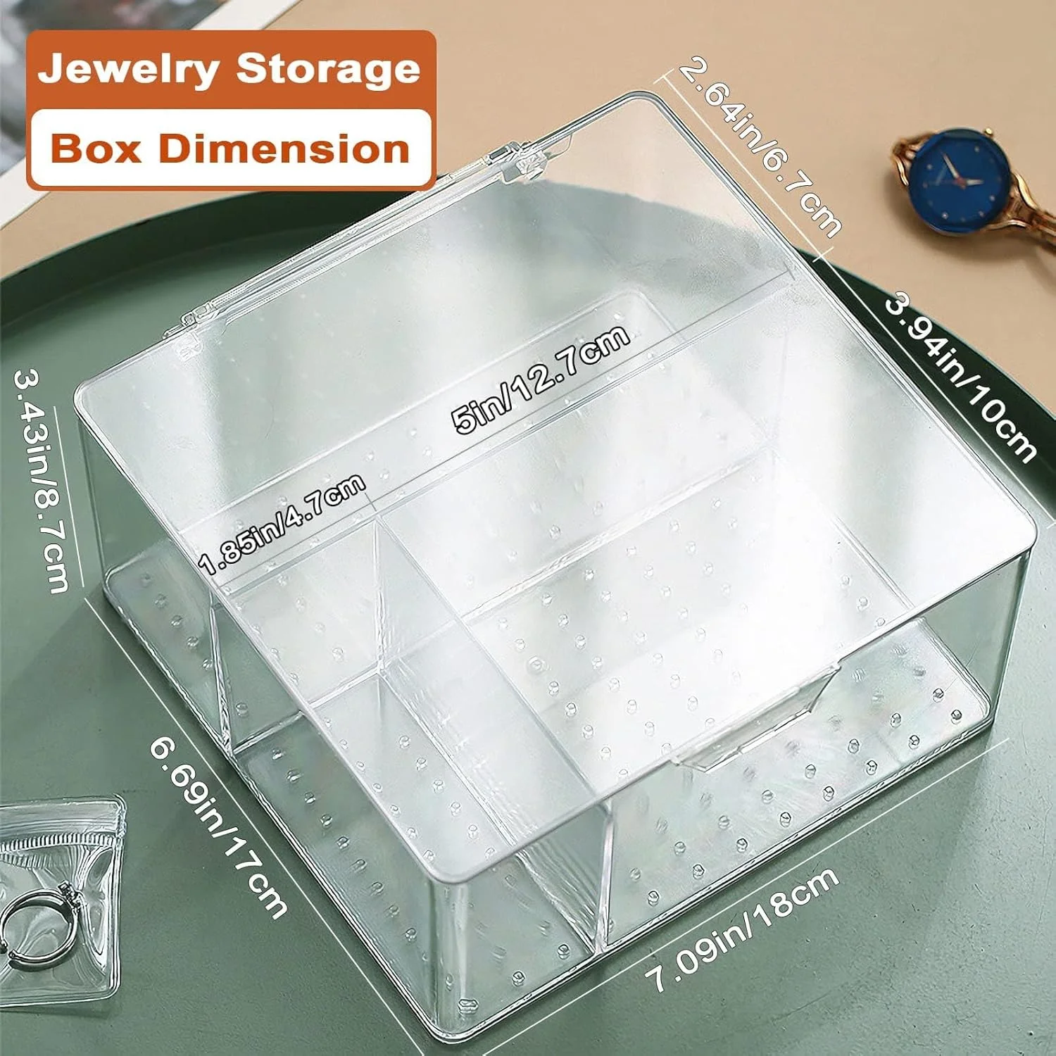 جعبه نگهداری جواهرات شفاف خزنه، جعبه سازمان دهنده کشویی اکریلیک شفاف با 10 کیسه بزرگ برای دستبند، 30 کیسه متوسط برای گردنبند، 20 کیسه کوچک برای انگشتر، بسته بندی جداگانه، حمل آسان جعبه نگهداری جواهرات شفاف خزنه، جعبه سازمان دهنده کشویی اکریلیک شفاف با 10 کیسه بزرگ برای دستبند، 30 کیسه متوسط برای گردنبند، 20 کیسه کوچک برای انگشتر، بسته بندی جداگانه، حمل آسان