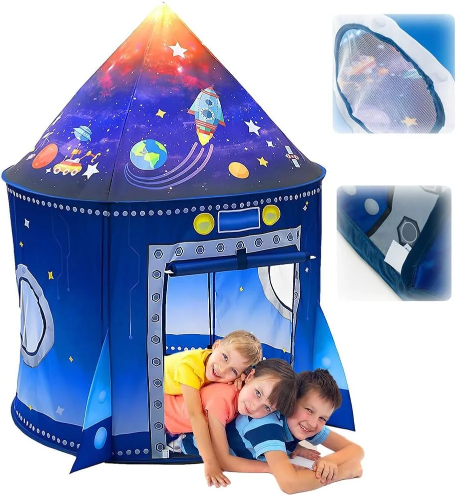 چادر بازی کودکانه GraGra، چادر بازی موشکی، چادر بازی پاپ آپ برای کودکان، خانه بازی فضایی فضانورد، خانه بازی بزرگ سرپوشیده، بهترین هدیه تولد برای کودکان چادر بازی کودکانه GraGra، چادر بازی موشکی، چادر بازی پاپ آپ برای کودکان، خانه بازی فضایی فضانورد، خانه بازی بزرگ سرپوشیده، بهترین هدیه تولد برای کودکان