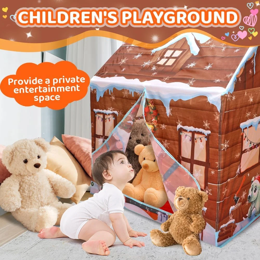 خانه بازی HomeChi برای کودکان، چادر بازی کودکان، اسباب بازی برای پسران و دختران، چادر کلوپ کودکان با در و پنجره های جمع شونده خانه بازی HomeChi برای کودکان، چادر بازی کودکان، اسباب بازی برای پسران و دختران، چادر کلوپ کودکان با در و پنجره های جمع شونده