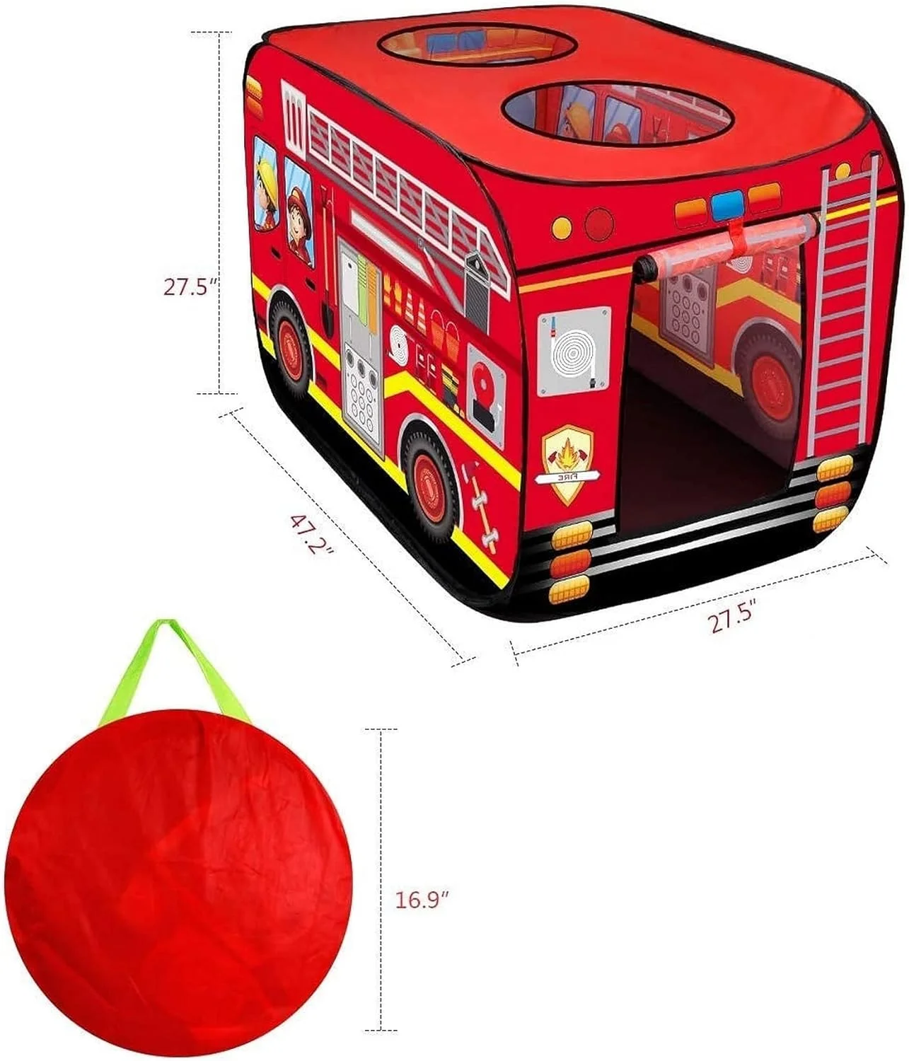 چادر بازی کودکانه تاشو، چادر بازی ماشین آتش نشانی برای پسران و دختران، مناسب فعالیت های داخل و خارج از خانه، خانه بازی تاشو برای کودکان (ماشین آتش نشانی) چادر بازی کودکانه تاشو، چادر بازی ماشین آتش نشانی برای پسران و دختران، مناسب فعالیت های داخل و خارج از خانه، خانه بازی تاشو برای کودکان (ماشین آتش نشانی)