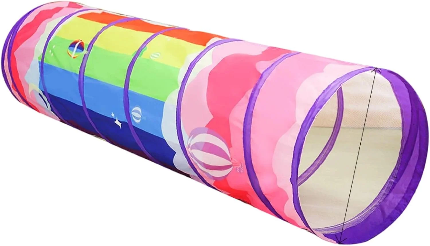 چادر بازی تونلی کودک TAESTAR، چادر پاپ آپ کودک، مناسب برای خزیدن و بازی نوزاد و کودک، قابل استفاده در فضای داخلی و خارجی (رنگین کمان) چادر بازی تونلی کودک TAESTAR، چادر پاپ آپ کودک، مناسب برای خزیدن و بازی نوزاد و کودک، قابل استفاده در فضای داخلی و خارجی (رنگین کمان)