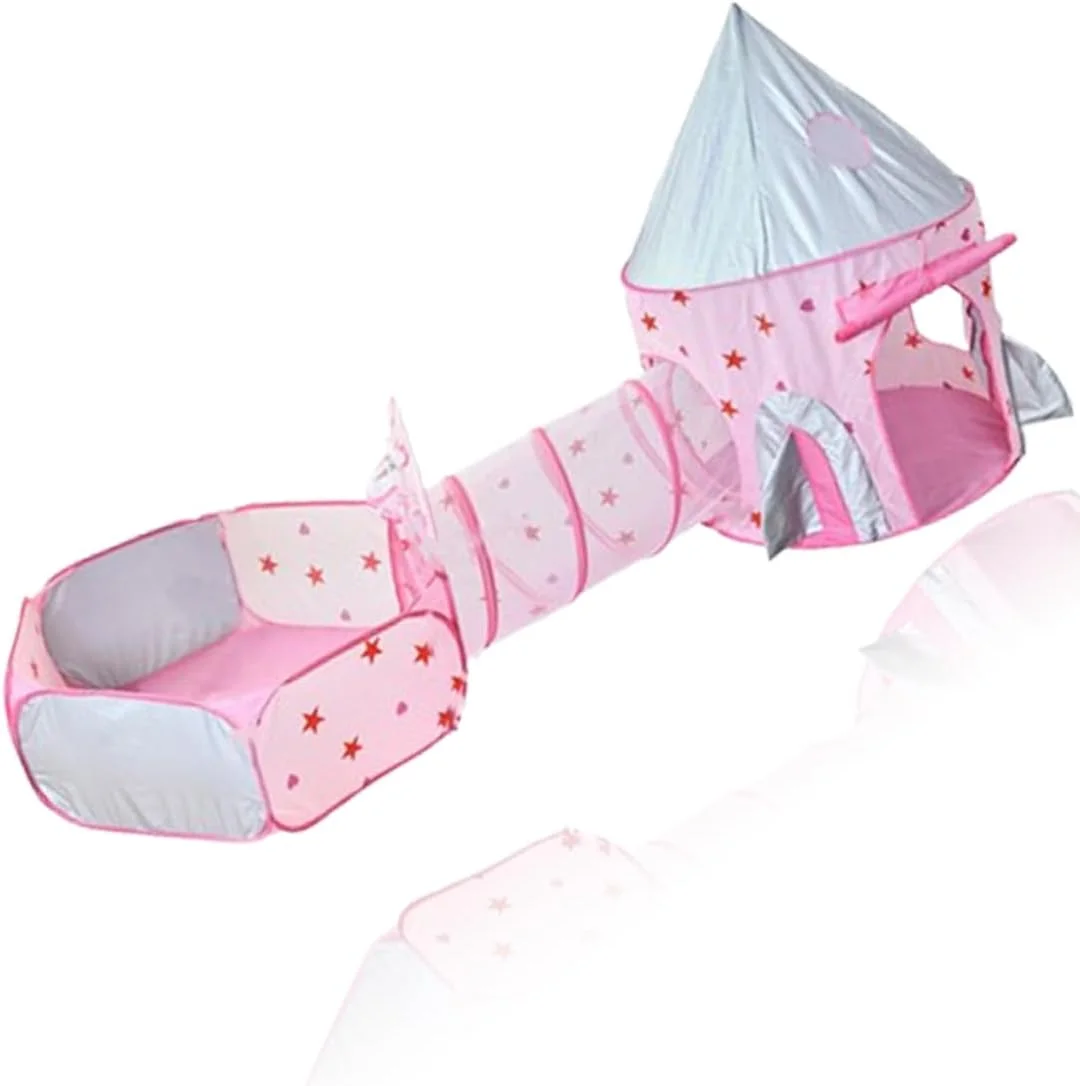 چادر بازی کودک سوییت سون® با تونل، استخر توپ و حلقه بسکتبال - خانه بازی 3 در 1 برای سرگرمی در فضای داخلی و خارجی چادر بازی کودک سوییت سون® با تونل، استخر توپ و حلقه بسکتبال - خانه بازی 3 در 1 برای سرگرمی در فضای داخلی و خارجی