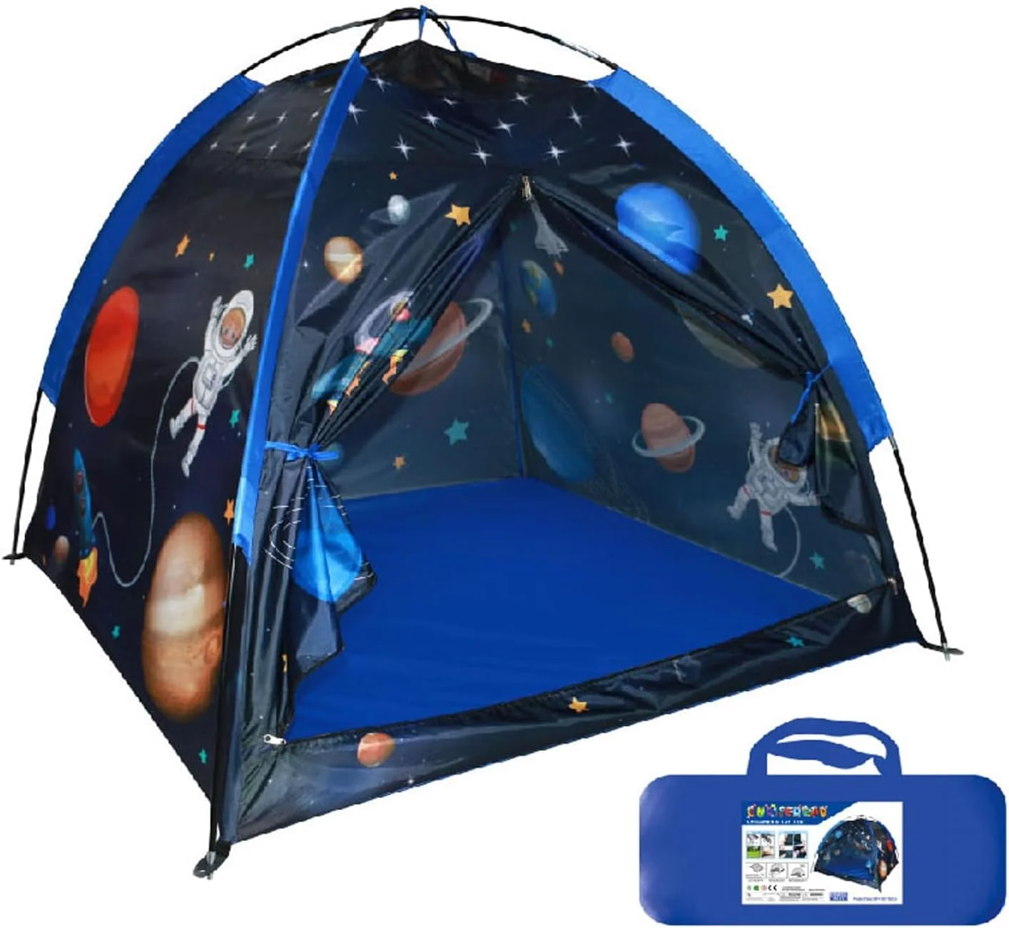 چادر بازی گنبدی کهکشانی برای کودکان، خانه بازی دنیای فضایی با بالای توری، 119x119x99 سانتی متر، چادر داخلی و خارجی، نصب آسان با کیف حمل، هدیه برای پسران و دختران چادر بازی گنبدی کهکشانی برای کودکان، خانه بازی دنیای فضایی با بالای توری، 119x119x99 سانتی متر، چادر داخلی و خارجی، نصب آسان با کیف حمل، هدیه برای پسران و دختران