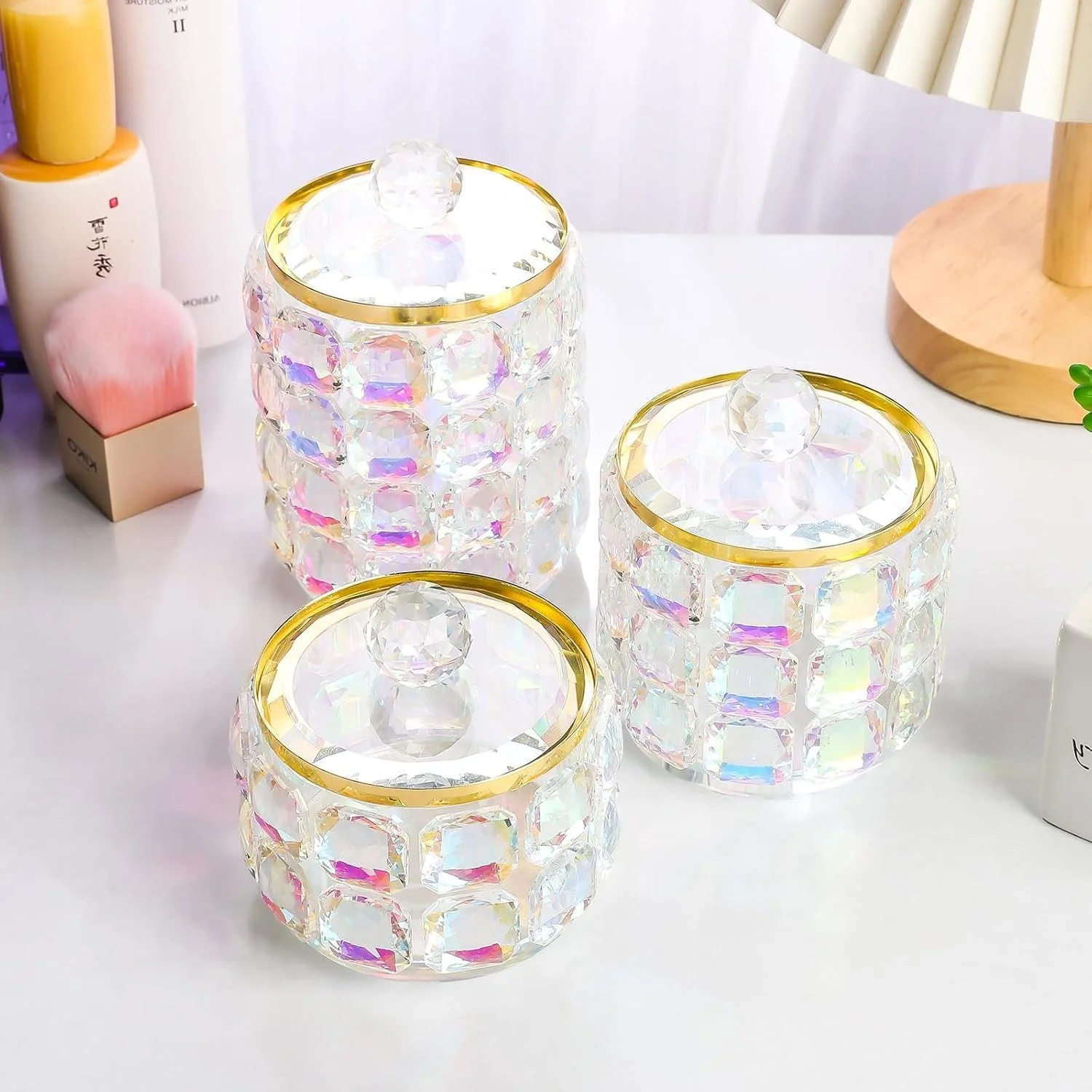 جعبه جواهرات کریستالی، جعبه جواهرات شیشه ای نفیس، جعبه نگهداری تزئینی گردنبند، مناسب برای نگهداری انگشتر، گوشواره و گردنبند، برای عروسی، مرکز مهمانی تولد، دکوراسیون منزل جعبه جواهرات کریستالی، جعبه جواهرات شیشه ای نفیس، جعبه نگهداری تزئینی گردنبند، مناسب برای نگهداری انگشتر، گوشواره و گردنبند، برای عروسی، مرکز مهمانی تولد، دکوراسیون منزل