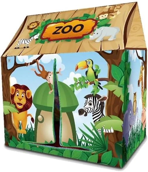 چادر بازی کودکانه TAPIT با طرح باغ وحش/فروشگاه آبنبات، خانه بازی خیالی با قابلیت تاشو، مناسب برای اتاق بازی، بازی، مهمانی، هدیه تولد، اسباب بازی برای پسران و دختران (A01-باغ وحش) چادر بازی کودکانه TAPIT با طرح باغ وحش/فروشگاه آبنبات، خانه بازی خیالی با قابلیت تاشو، مناسب برای اتاق بازی، بازی، مهمانی، هدیه تولد، اسباب بازی برای پسران و دختران (A01-باغ وحش)