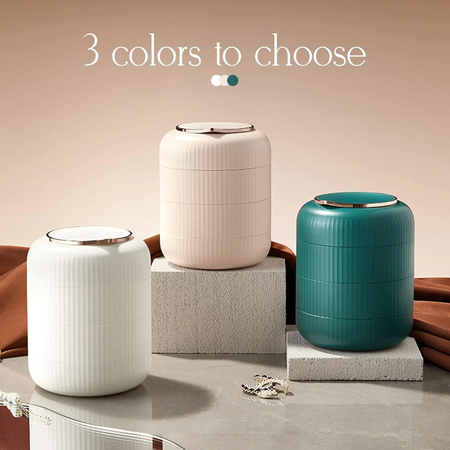 جعبه جواهرات چرخشی اکسفور، سازمان دهنده جواهرات 4 لایه، سینی نگهداری لوازم جانبی جواهرات با درب، چرخش 360 درجه با آینه، جعبه جواهرات برای کش مو، گوشواره، انگشتر و دستبند گردنبند جعبه جواهرات چرخشی اکسفور، سازمان دهنده جواهرات 4 لایه، سینی نگهداری لوازم جانبی جواهرات با درب، چرخش 360 درجه با آینه، جعبه جواهرات برای کش مو، گوشواره، انگشتر و دستبند گردنبند