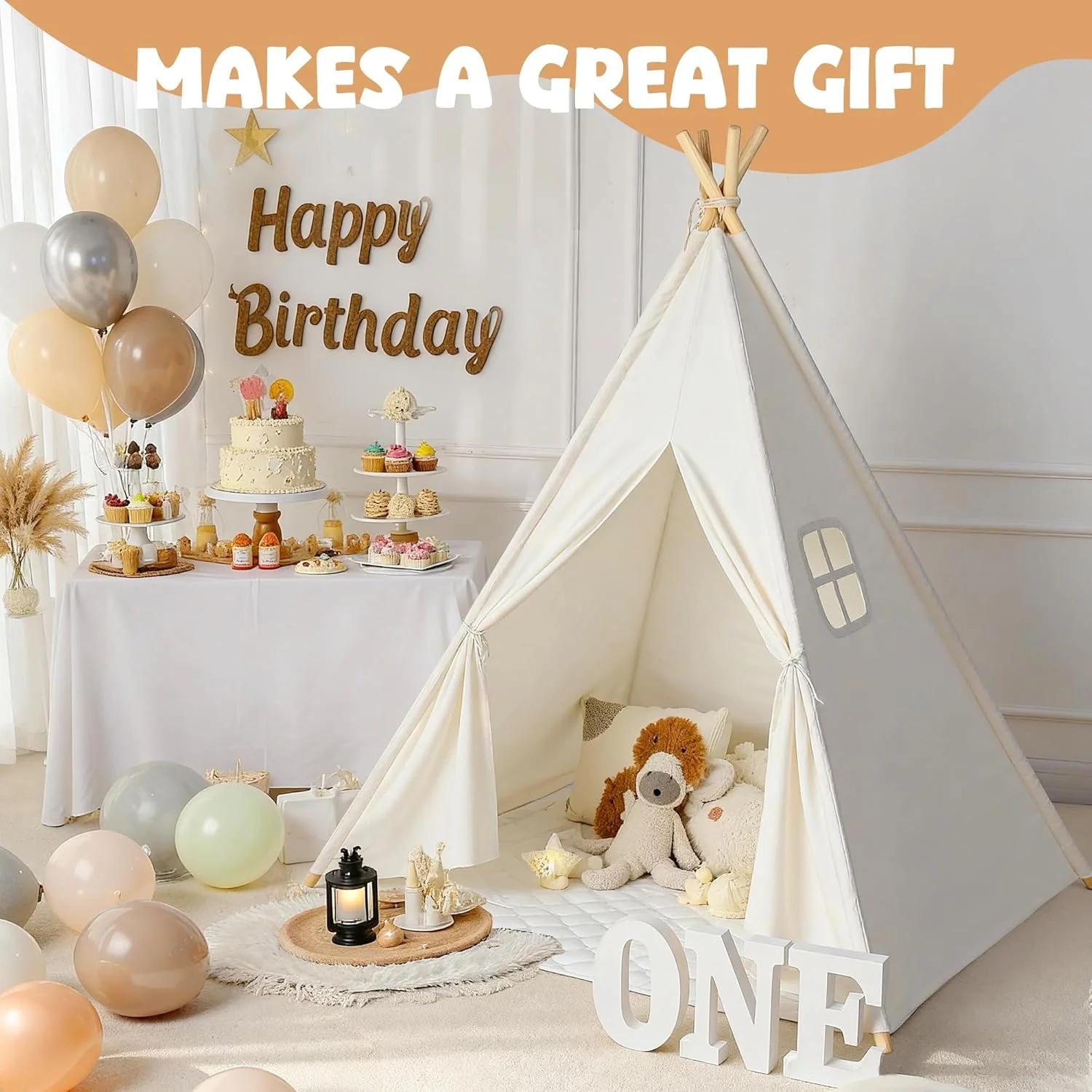 چادر سرخپوستی کودک Sumbababy، چادر بازی برای دختران و پسران، خانه بازی هدیه برای بازی های داخل و خارج از خانه، خانه اسباب بازی برای نوزاد با پرچم رنگی، پر و کیف حمل چادر سرخپوستی کودک Sumbababy، چادر بازی برای دختران و پسران، خانه بازی هدیه برای بازی های داخل و خارج از خانه، خانه اسباب بازی برای نوزاد با پرچم رنگی، پر و کیف حمل