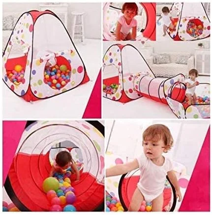 چادر بازی توپ کودک SKEIDO مدل 3 در 1 به همراه تونل بازی