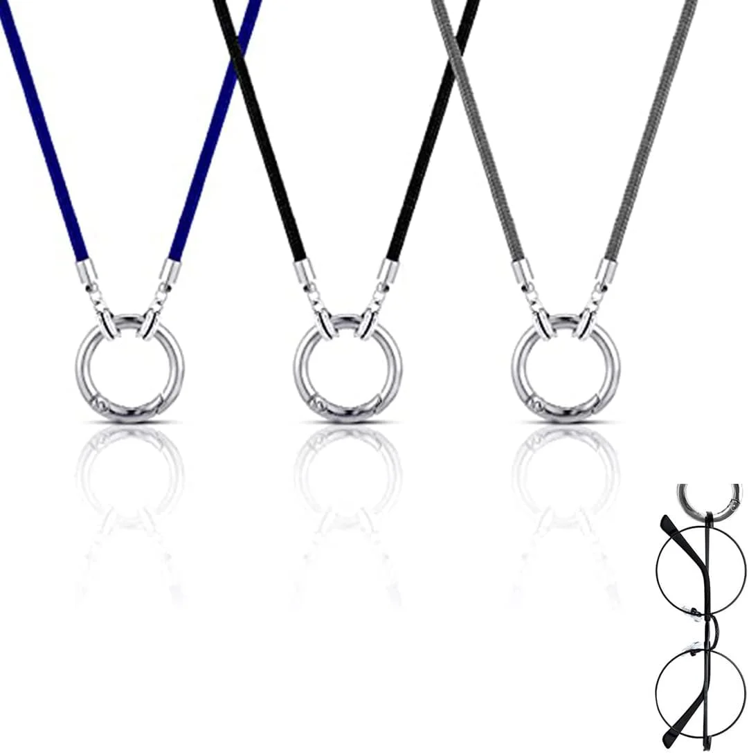 گردنبند نگهدارنده عینک Excefore، بند نگهدارنده عینک ضد گم شدن، حلقه زنجیره ای فولاد ضد زنگ، زنجیر بند نگهدارنده عینک برای زنان و مردان عینک مطالعه عینک آفتابی 3 عدد گردنبند نگهدارنده عینک Excefore، بند نگهدارنده عینک ضد گم شدن، حلقه زنجیره ای فولاد ضد زنگ، زنجیر بند نگهدارنده عینک برای زنان و مردان عینک مطالعه عینک آفتابی 3 عدد