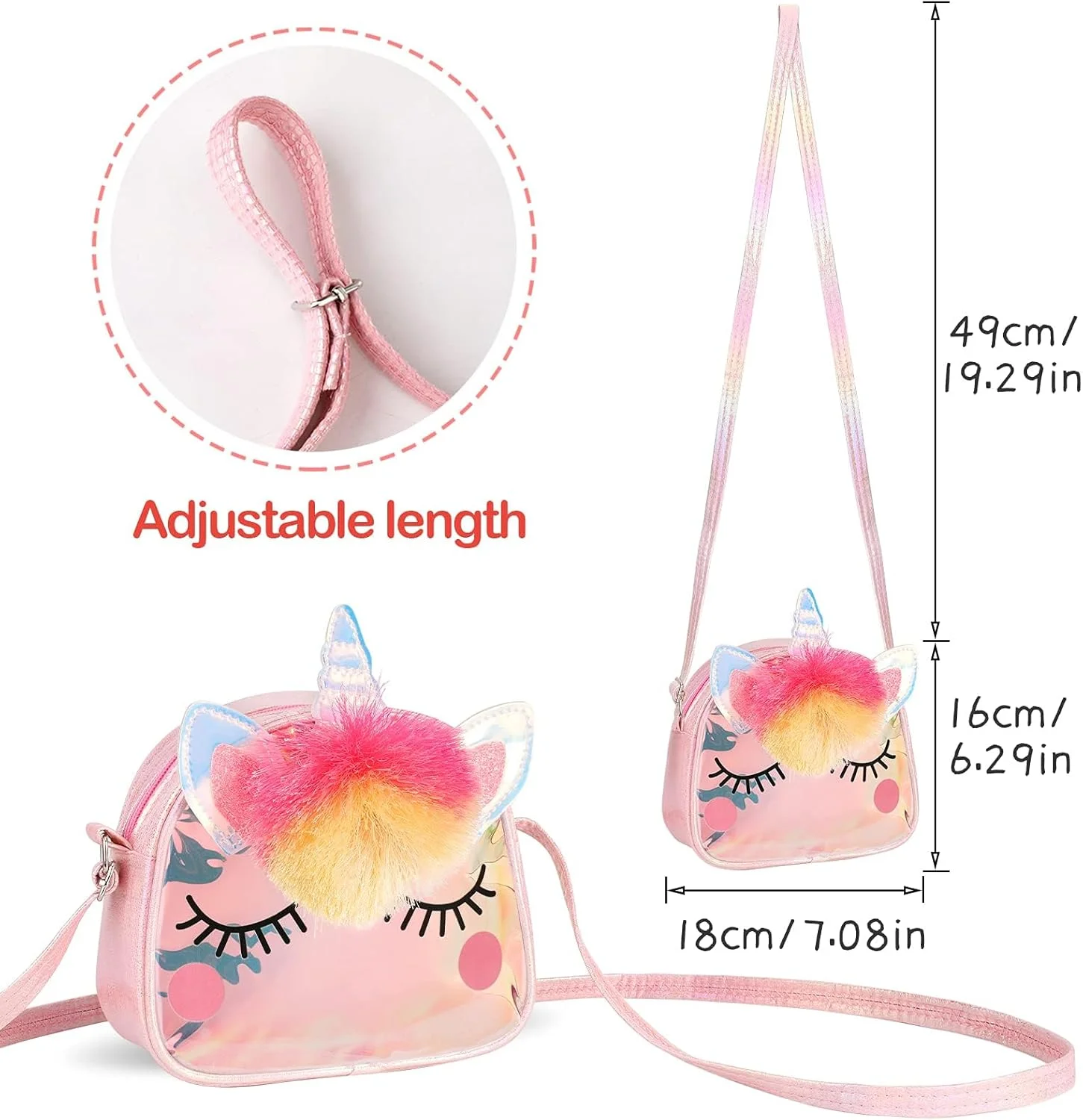 کیف دوشی تک شاخ Excefore، کیف پول با ست جواهرات دخترانه، گردنبند پرنسس تک شاخ، دستبند، انگشتر، گوشواره، لوازم جانبی کیف دستی، هدایای مهمانی جواهرات کیف دوشی تک شاخ Excefore، کیف پول با ست جواهرات دخترانه، گردنبند پرنسس تک شاخ، دستبند، انگشتر، گوشواره، لوازم جانبی کیف دستی، هدایای مهمانی جواهرات