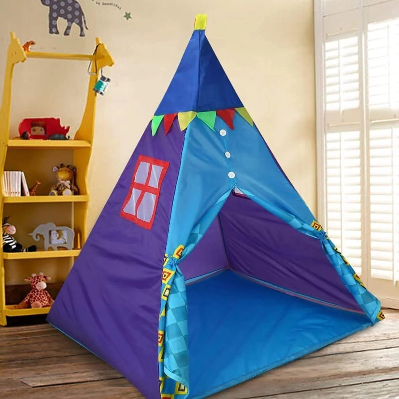 چادر بازی کودکانه SKEIDO، تیپی کودک، خانه بازی تاشو شاهزاده خانم سرپوشیده برای نوزادان و کودکان نوپا، چادر بازی والدین و کودک چادر بازی کودکانه SKEIDO، تیپی کودک، خانه بازی تاشو شاهزاده خانم سرپوشیده برای نوزادان و کودکان نوپا، چادر بازی والدین و کودک