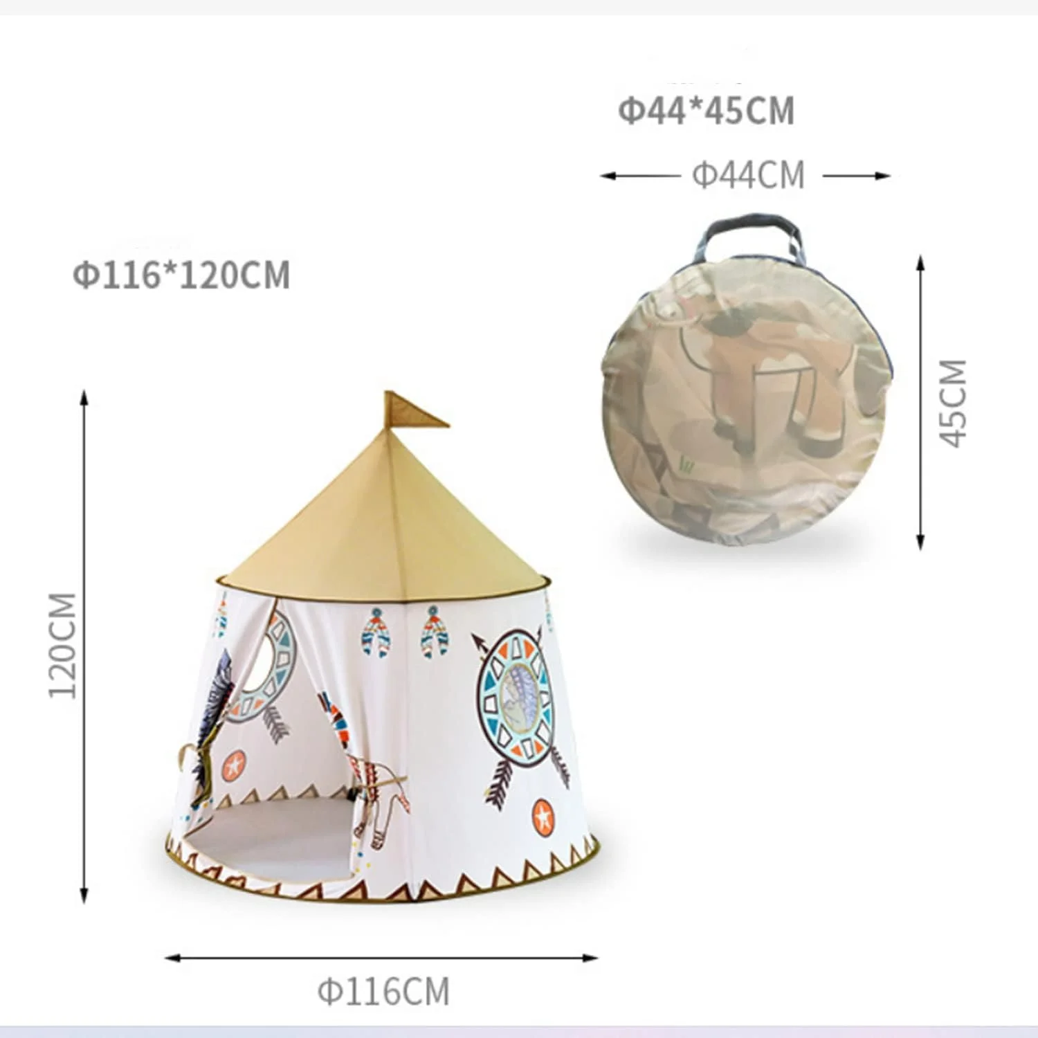 چادر بازی کودکانه SKEIDO تاشو، چادر سرخپوستی بازشو، خانه بازی تنفسی کودک، قلعه قابل حمل، چادرهای خانه نگهداری، هدایایی برای جشن تولد، فعالیت های داخلی و خارجی برای پسران و دختران